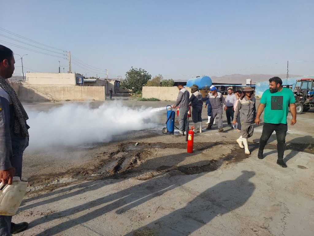 مسیر ایمنی: آموزش اطفای حریق در واحد حسن آباد